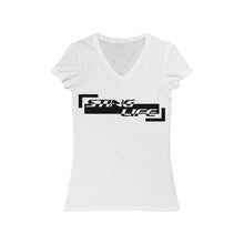 Load image into Gallery viewer, STING LIFE - Women&#39;s Jersey Short Sleeve V-Neck Tee
