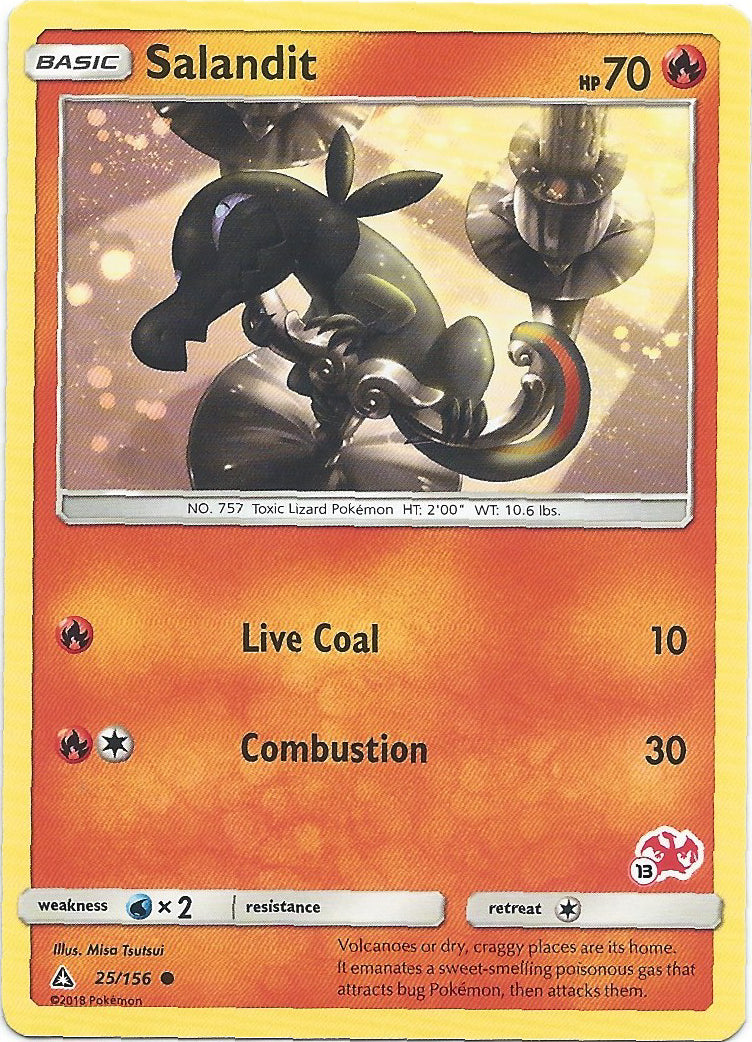 Salandit - Charizard Stamped Deck - 13