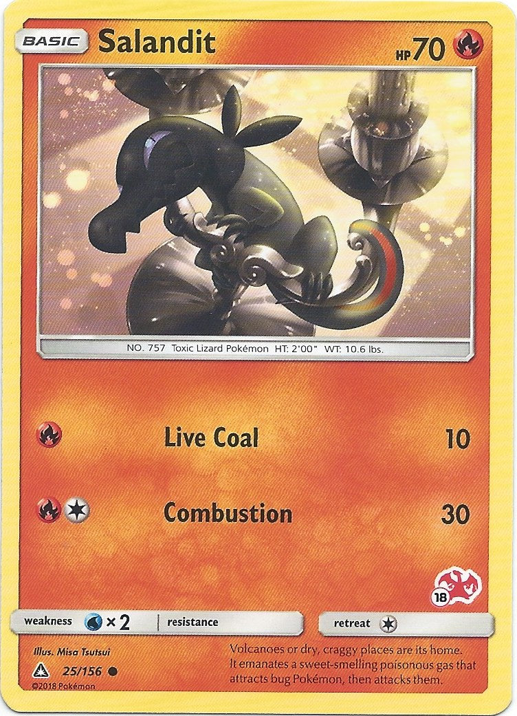 Salandit - Charizard Stamped Deck - 18