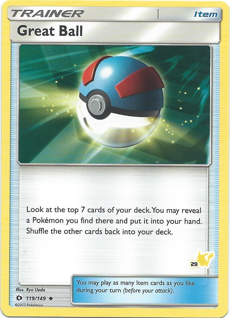 Great Ball - Pikachu Stamped Deck - 29