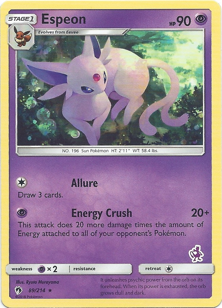 Espeon - Mewtwo Stamped Deck